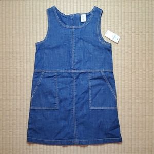 GAP Denim Sleeveless Jumper Dress, girls' size 5